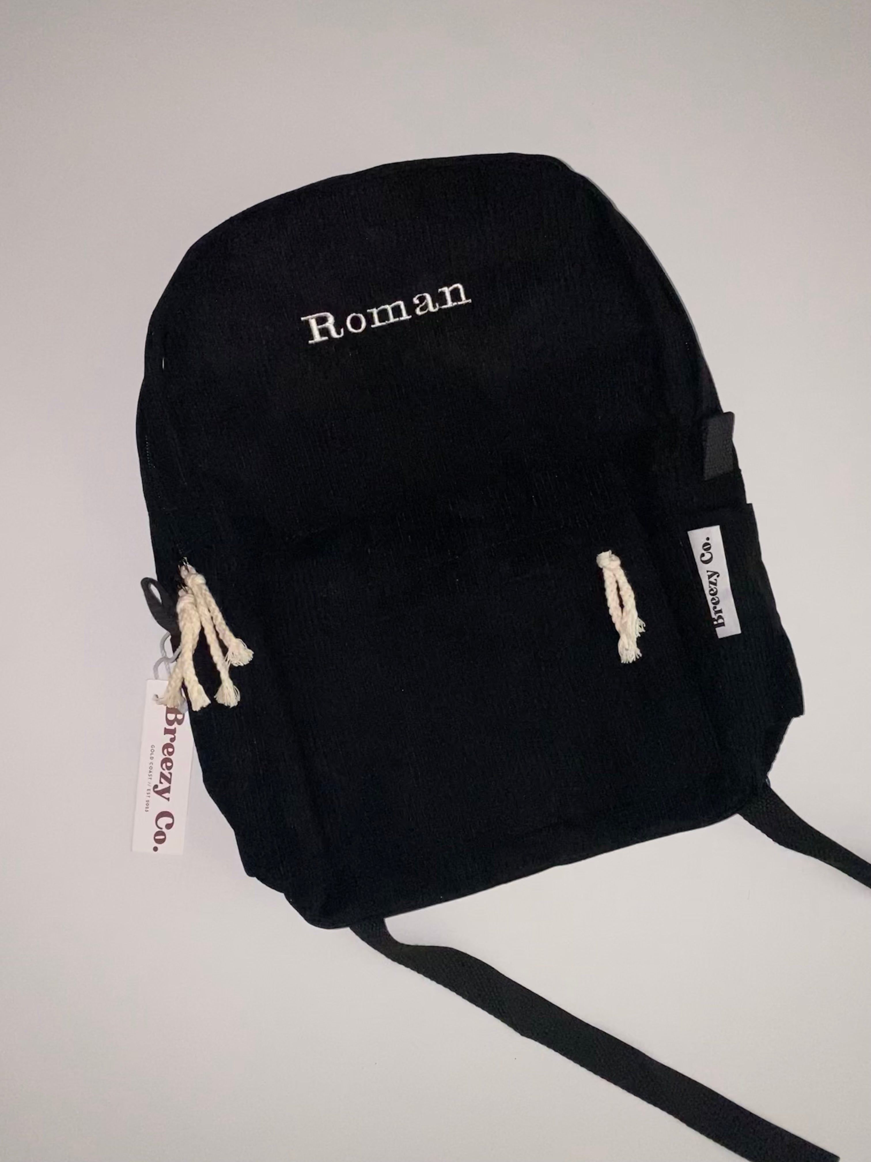 Corduroy discount black backpack