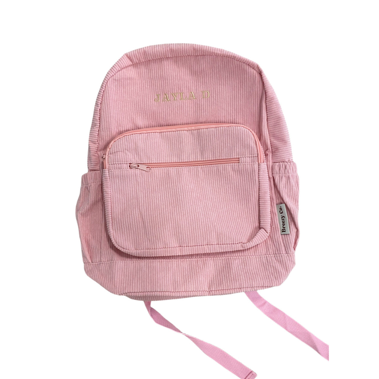 Corduroy Backpack Personalised - Pink