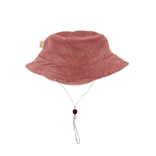 Corduroy Logo Bucket Hats - Plum