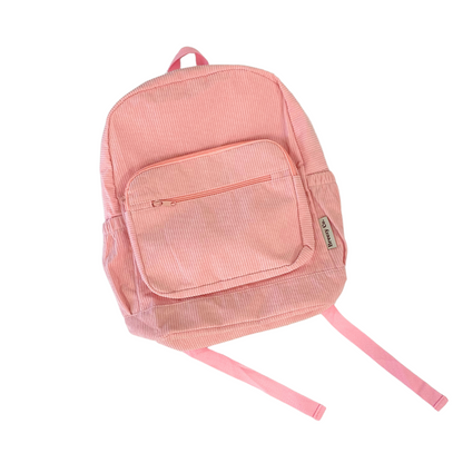 Corduroy Backpack Personalised - Pink